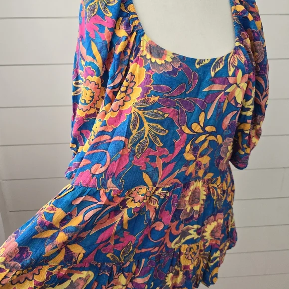 Terra & Sky Plus Size Colorful Floral Blouse Top size 2x - Picture 7 of 7